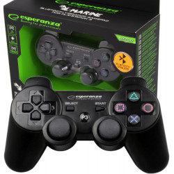 PS3 Bluetooth fekete vezeték nélküli kontroller(Esperanza)